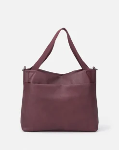 BIBA Bolsos Hobo-Bolso De Hombro Slang Hanger Burdeos