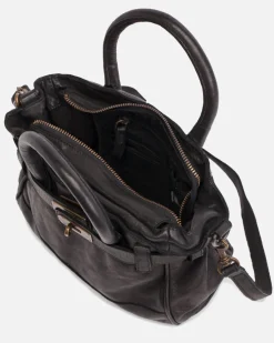 BIBA Bolso De Mano-Bolso De Mano Blossom De Piel Negro