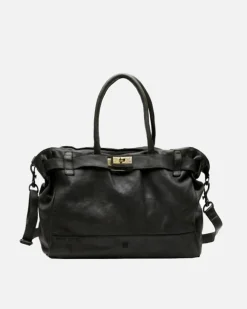 BIBA Bolso De Mano-Bolso De Mano Blossom De Piel Negro