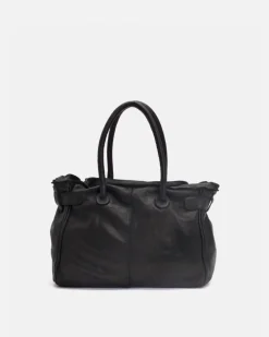 BIBA Bolso De Mano-Bolso De Mano Blossom De Piel Negro