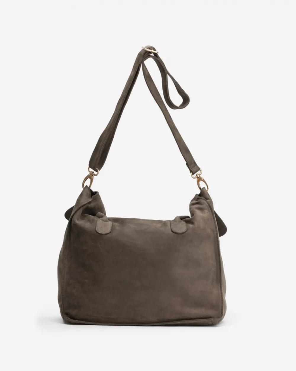 BIBA Bolso De Mano-Bolso De Mano Collins De Piel Marron Oscuro