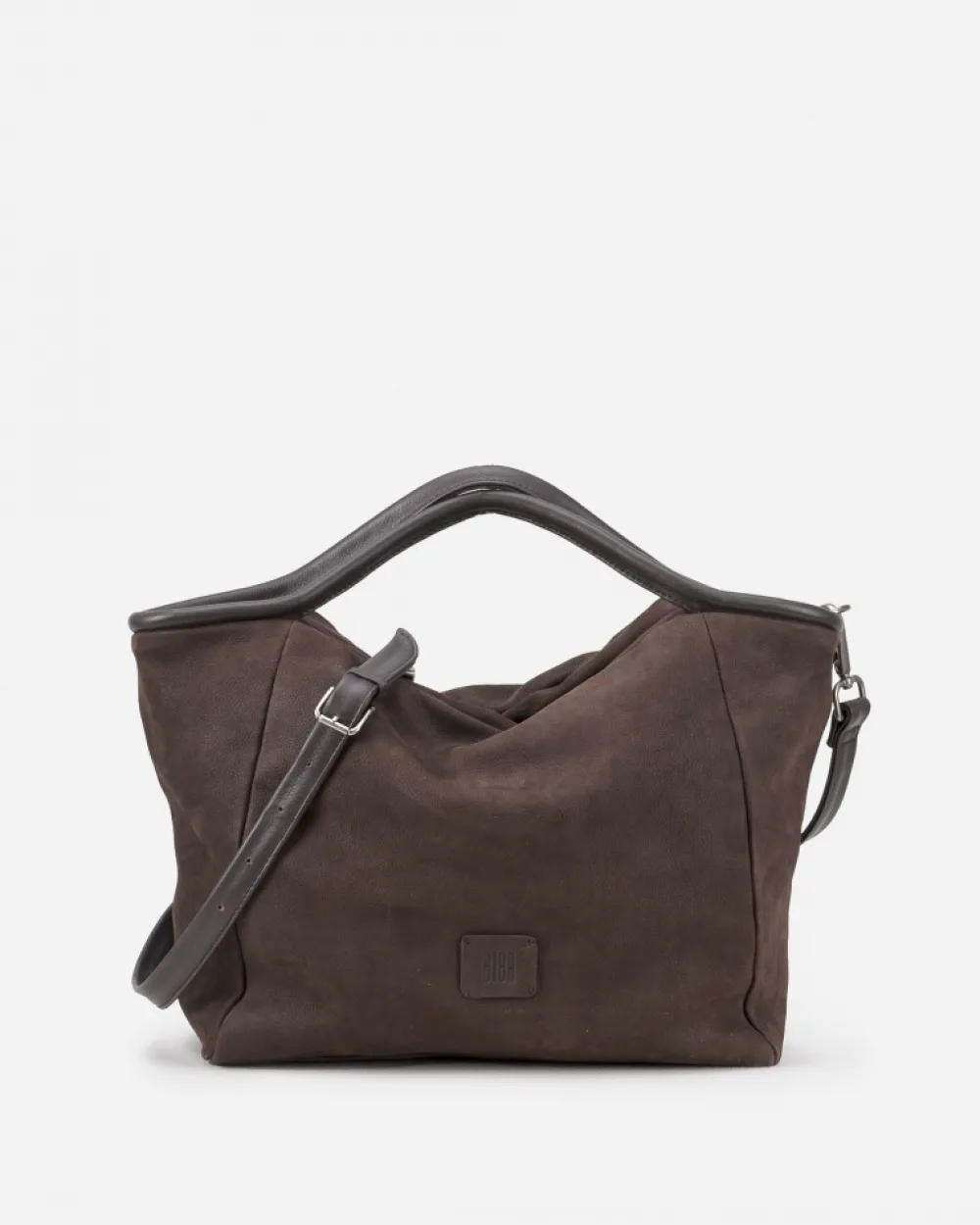 BIBA Bolso De Mano-Bolso De Mano Corwin De Piel Marron Oscuro