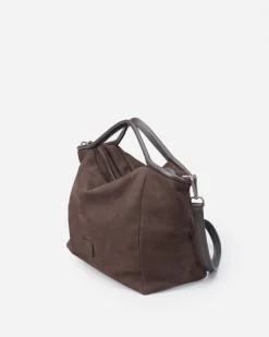 BIBA Bolso De Mano-Bolso De Mano Corwin De Piel Marron Oscuro