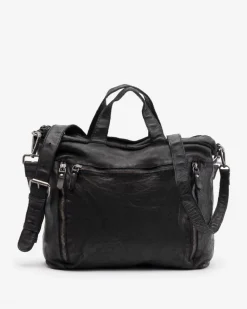 BIBA Bolso De Mano-Bolso De Mano Greenville De Piel Negro