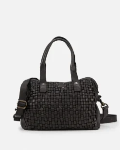 BIBA Bolso De Mano-Bolso De Mano Kansas De Piel Negro