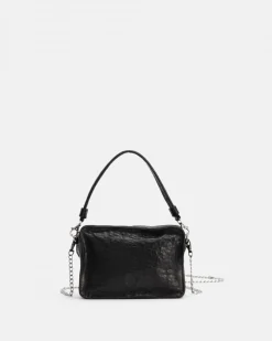 BIBA Bolso De Mano-Bolso De Mano Logan De Piel Negro