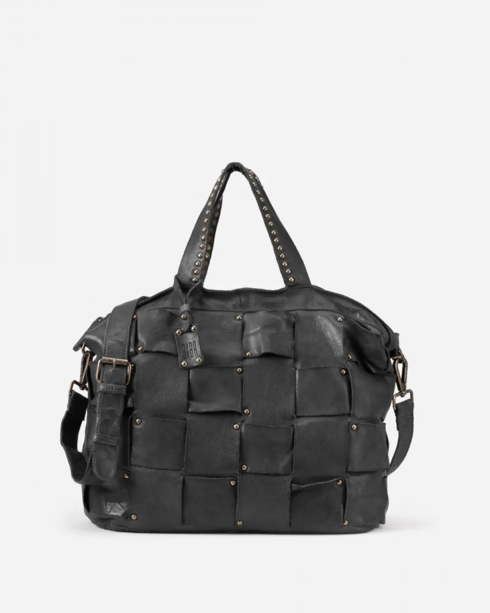 BIBA Bolso De Mano-Bolso De Mano Troy De Piel Negro