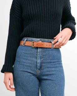 BIBA Cinturón-Cinturón Lovington De Piel Cuero