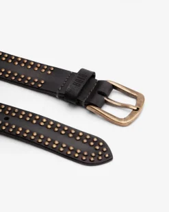 BIBA Cinturón-Cinturón Niagara De Piel Negro