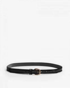 BIBA Cinturón-Cinturón Yellowstone De Piel Negro