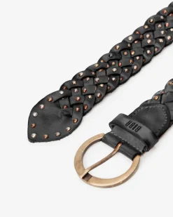 BIBA Cinturón-Cinturón Yosemite De Piel Negro