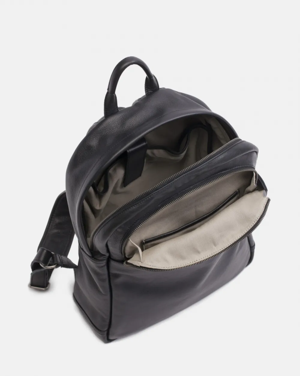 BIBA Mochila-Mochila Dixon De Piel Negro