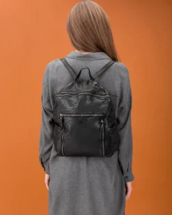 BIBA Mochila-Mochila Greenville De Piel Negro