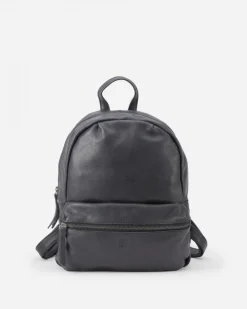 BIBA Mochila-Mochila Jersey X De Piel Negro