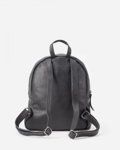 BIBA Mochila-Mochila Jersey X De Piel Negro