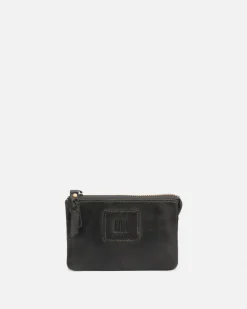 BIBA Monedero-Monedero Kansas De Piel Negro