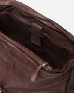 BIBA Portadocumentos-Portadocumento Michigan De Piel Marron Oscuro